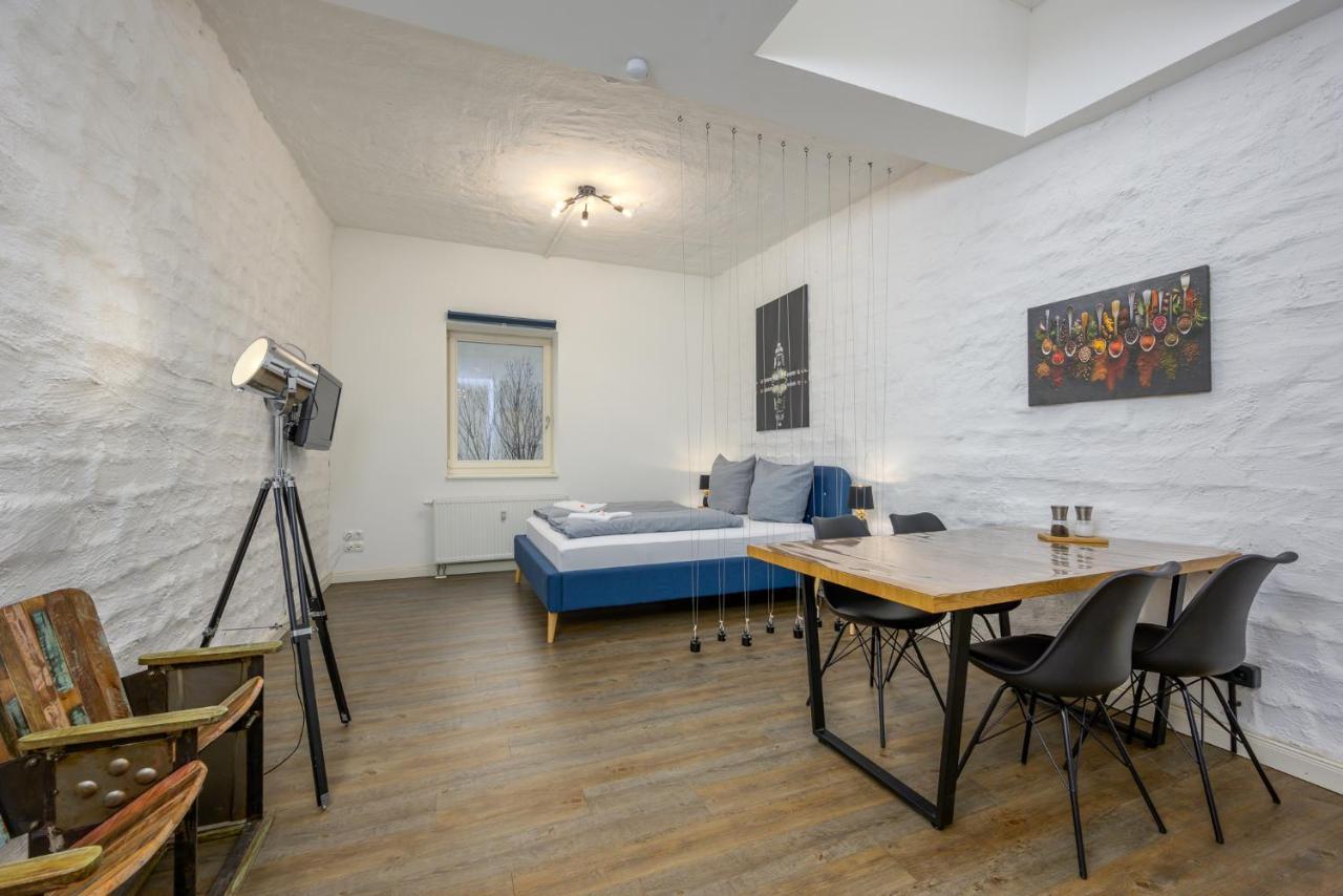 Ferienwohnung Industrial Loft am Bayrischen Bahnhof Leipzig Exterior foto
